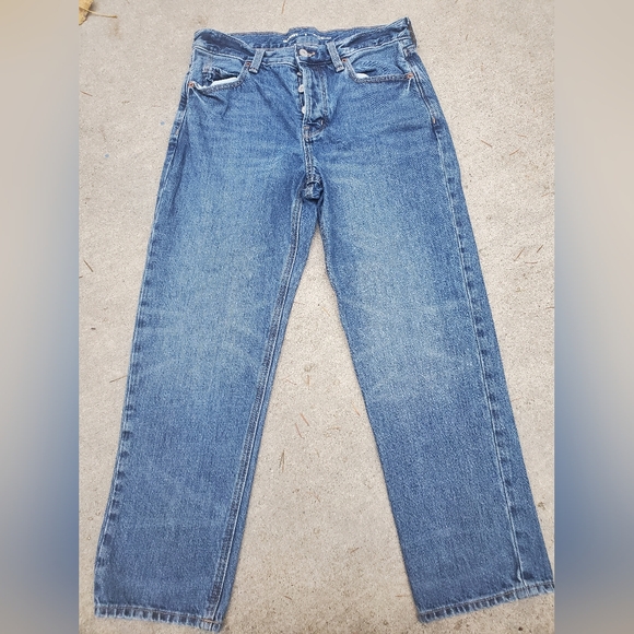 Old navy slouchy straight high-rise jeans ankle length size 0 fits women's size - Picture 3 of 3